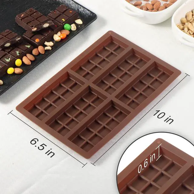 Alt view image 2 of 7 - Chocolate Bar Mold, Food-Grade Chocolate Silicone Molds