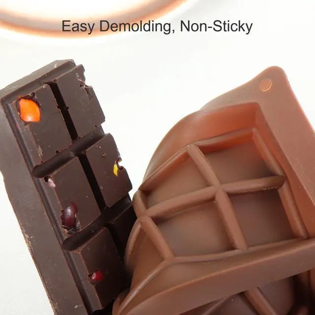 Alt view image 3 of 7 - Chocolate Bar Mold, Food-Grade Chocolate Silicone Molds
