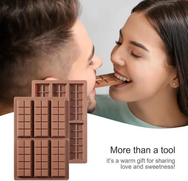 Alt view image 6 of 7 - Chocolate Bar Mold, Food-Grade Chocolate Silicone Molds