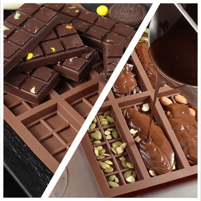 Alt view image 7 of 7 - Chocolate Bar Mold, Food-Grade Chocolate Silicone Molds