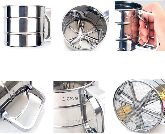 Alt view image 3 of 7 - Flour Sifter, Baking Sifter Cup, Flour Strainer