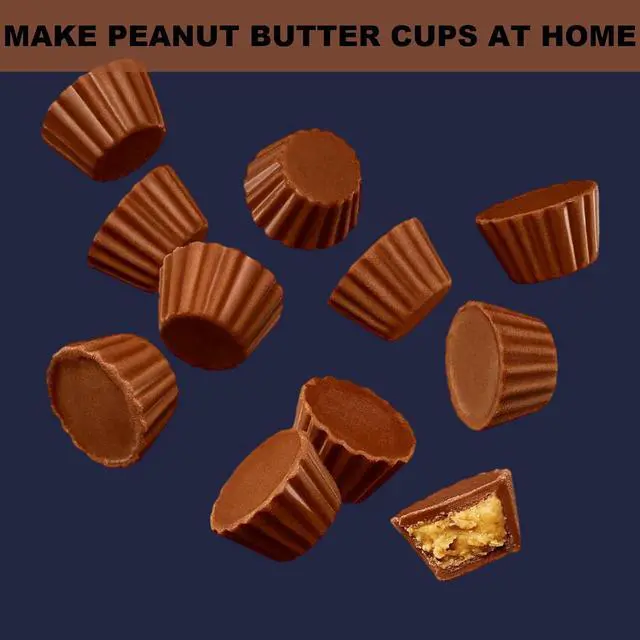 Alt view image 5 of 6 - Peanut Butter Cup Molds, Bite-Size Chocolate Molds, Silicone Mold for Keto Fat Bomb, Jelly, Ice and Cordial, 2 PCS (Blue, Bite-Size)