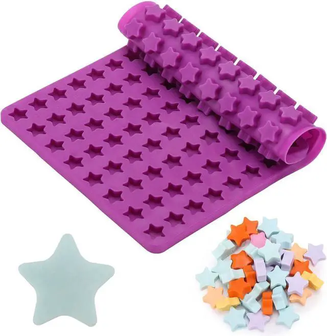 Main image of 112 Cavity Mini Star Silicone Molds Fun Shaped Chocolate Molds for Homemade Dog Training Treats, Gummies, Candy, Chocolate Chips,Biscuits