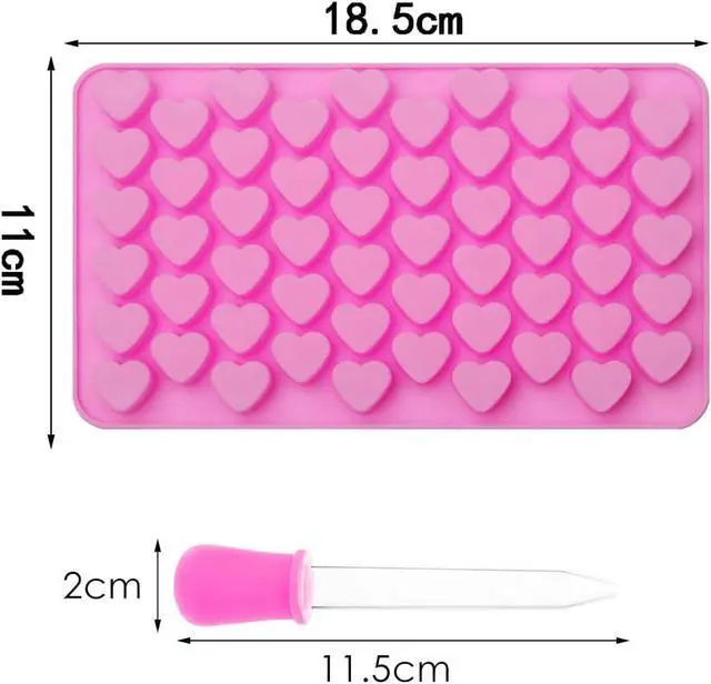 Alt view image 3 of 7 - Pimoys Silicone Moulds for Wax Melts Heart Mould Silicone