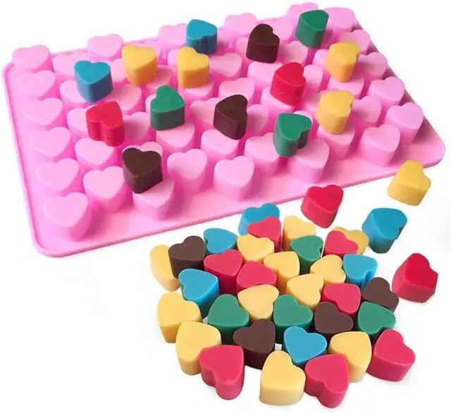 Alt view image 2 of 7 - Pimoys Silicone Moulds for Wax Melts Heart Mould Silicone
