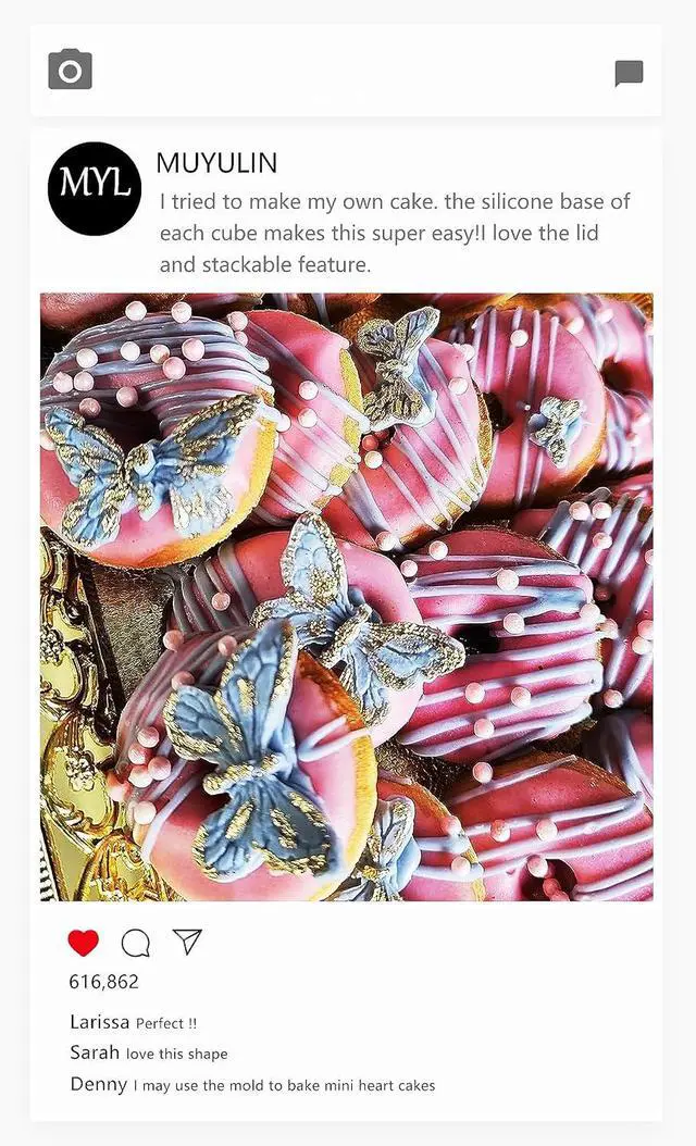 Alt view image 5 of 7 - Butterfly Molds Silicone, 6 Pakcs Flowers Chocolate Molds for Cake Pops, Strawberries Baking Cupcakes Toppers Resin Clay