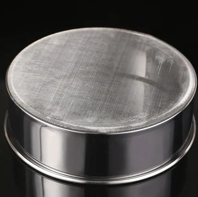 Alt view image 2 of 7 - 1Pcs 8"Flour Sieve Stainless Steel Round With 40 Mesh Flour Sifter For Baking