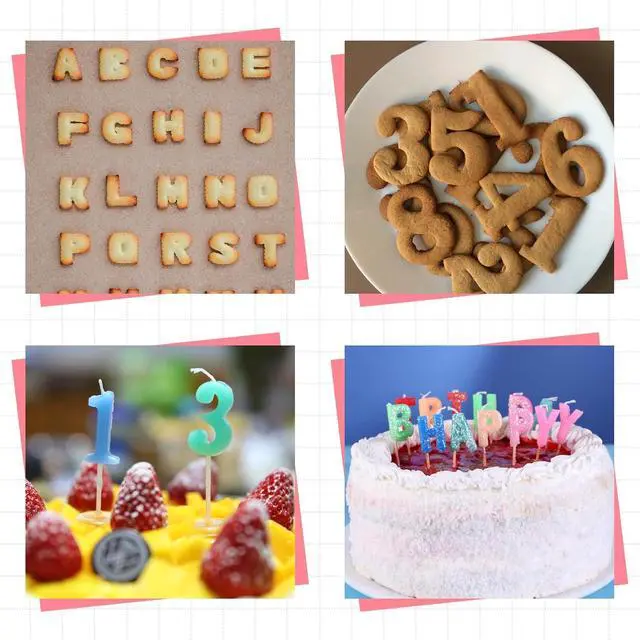 Alt view image 3 of 7 - 2 Pcs Letter Molds Silicone Number Alphabet Chocolate Candy Molds Non-Stick Happy Birthday Cake Decorations Baking Mould for Party