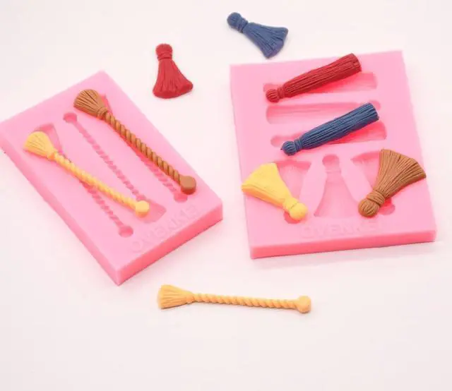 Alt view image 3 of 6 - Graduation Tassel Silicone Molds, Fondant Chocolate Mold for Cake Decorations