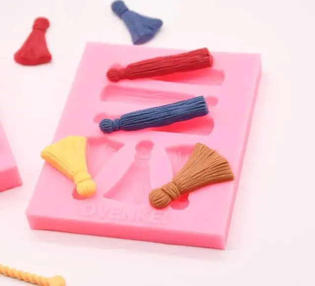 Alt view image 4 of 6 - Graduation Tassel Silicone Molds, Fondant Chocolate Mold for Cake Decorations