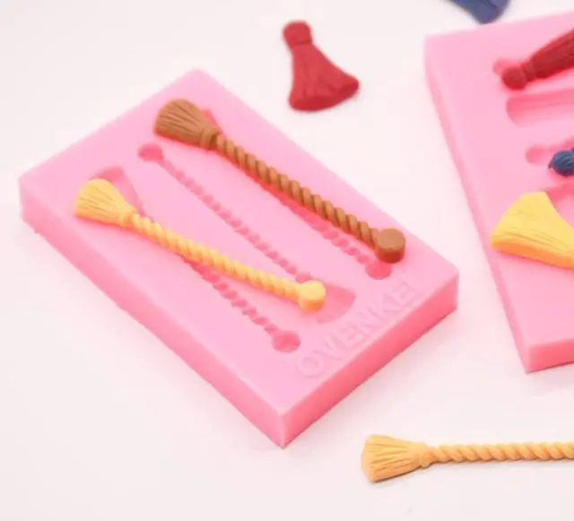 Alt view image 5 of 6 - Graduation Tassel Silicone Molds, Fondant Chocolate Mold for Cake Decorations