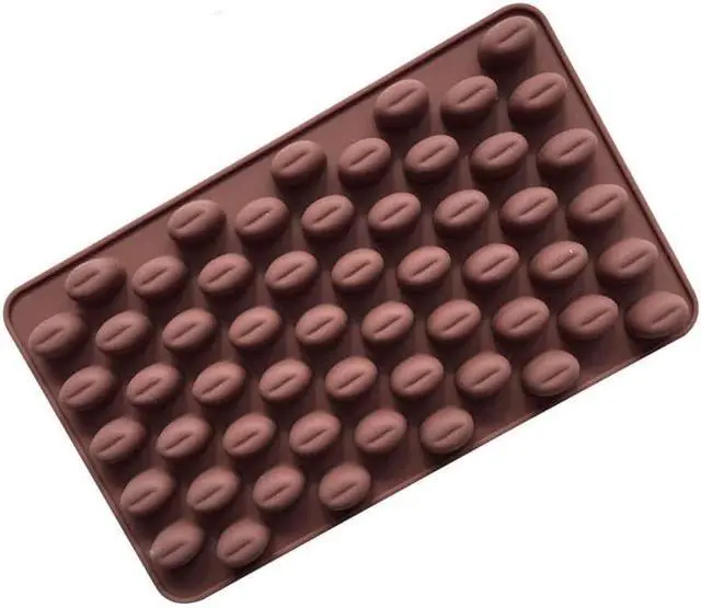Alt view image 4 of 4 - 2 Pack, Cute Coffee Bean Shaped Silicone Chocolate Candy Cake Mold