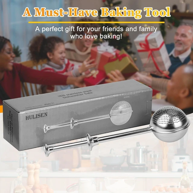 Alt view image 6 of 7 - HULISEN Flour Duster, 304 Stainless Steel Flour Sifter for Baking