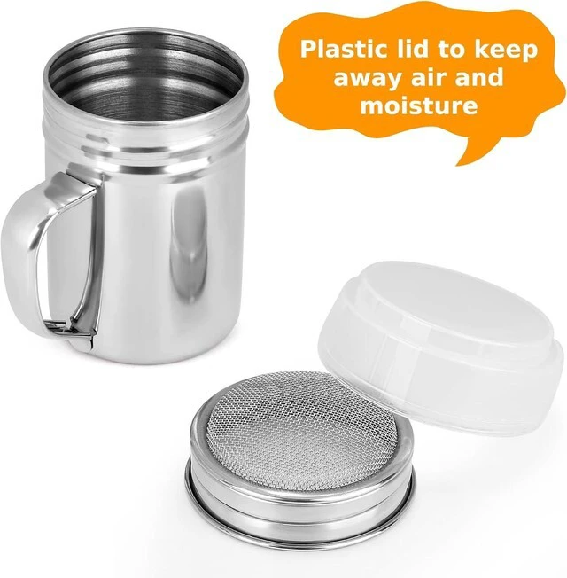 Alt view image 2 of 7 - Accmor Powdered Sugar Shaker Duster, Cinnamon Shaker Flour Duster Sifter