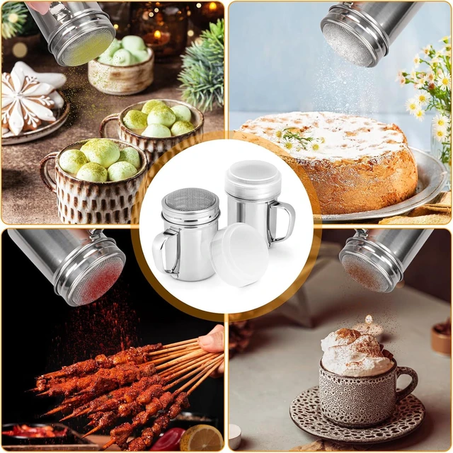 Alt view image 6 of 7 - Accmor Powdered Sugar Shaker Duster, Cinnamon Shaker Flour Duster Sifter