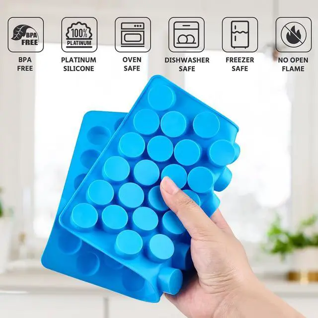Alt view image 3 of 7 - Puyeipt Silicone Gummy Candy Molds, 4 Pack, 220 Cavities