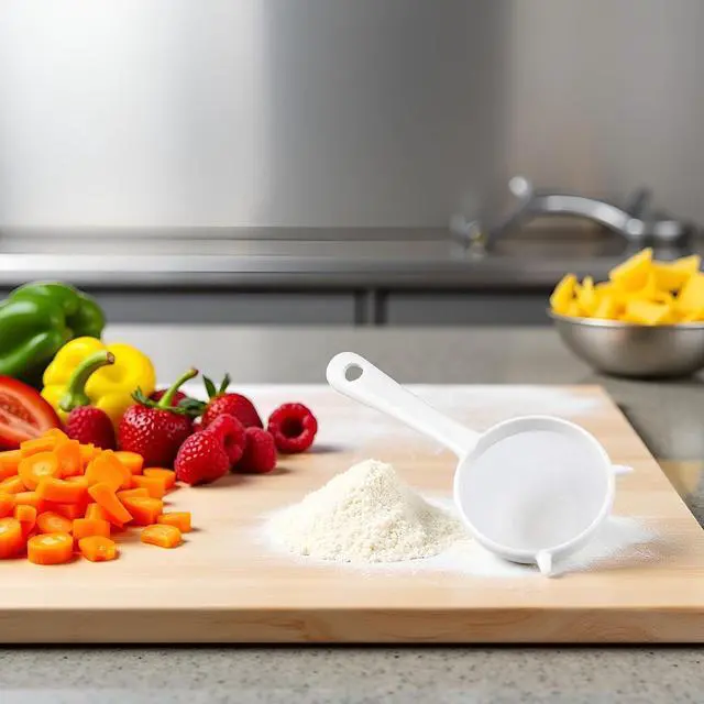 Alt view image 5 of 7 - Small White Mesh Kitchen Sifter - Plastic Mesh Strainers Sieve,Colanders and Sieve with Handle for Tea Pasta Flour Rice Fruits Vegetable, Food Strainers