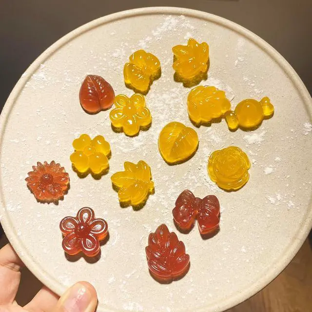 Alt view image 7 of 7 - Flower Candy Molds Silicone 2PCS Daisy Flower Chocolate Molds Tulip Flower Mold Bow Tie Leaf Jello Molds Ice Mold Pudding Molds Soap Molds Cookie Molds for Desserts Making