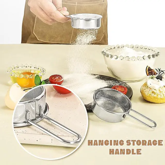 Alt view image 4 of 7 - Sifter for Baking Powdered Sugar,Duster Flour Sifter for Baking