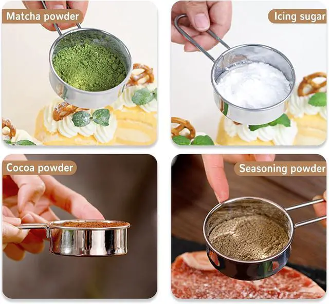 Alt view image 6 of 7 - Sifter for Baking Powdered Sugar,Duster Flour Sifter for Baking