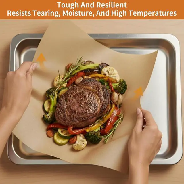 Alt view image 4 of 6 - MakMeFre Parchment Paper Baking Sheets 300ct 12"x16" PreCut