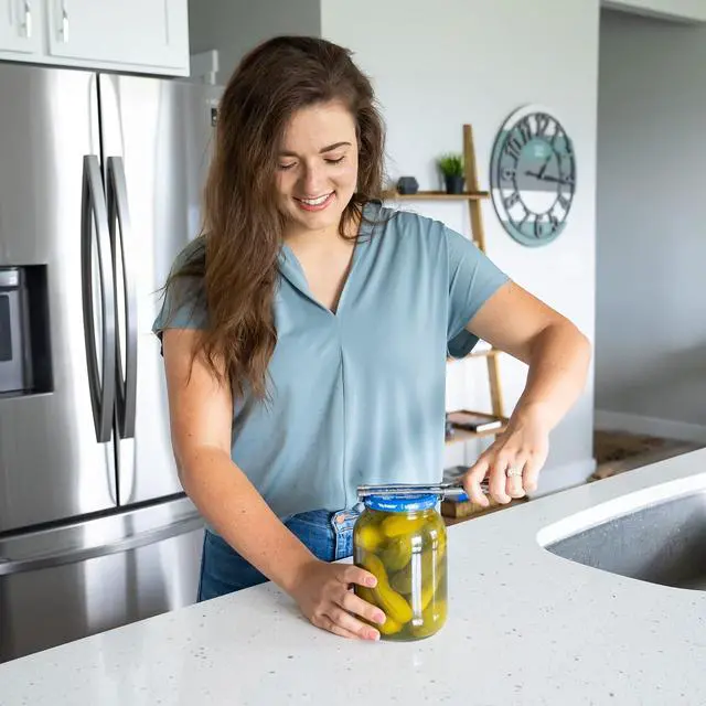 Alt view image 5 of 7 - Oleex Jar Opener for Weak Hands (x2) with Keychain Bottle Cap Opener. Easy Seniors Arthritis, Kids Openers. Gripper Tight Lid Opener, Kitchen Gadgets