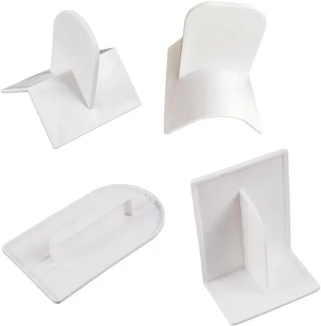 Main image of 4 Pcs Plastic Fondant Icing Smoother Polisher Cake Decorating Smoothing Tool with Handle Cake Icing Trowel Cake Icing Smoother Cake Surface Smoother for Cakes Surface Edge Corner Decoration