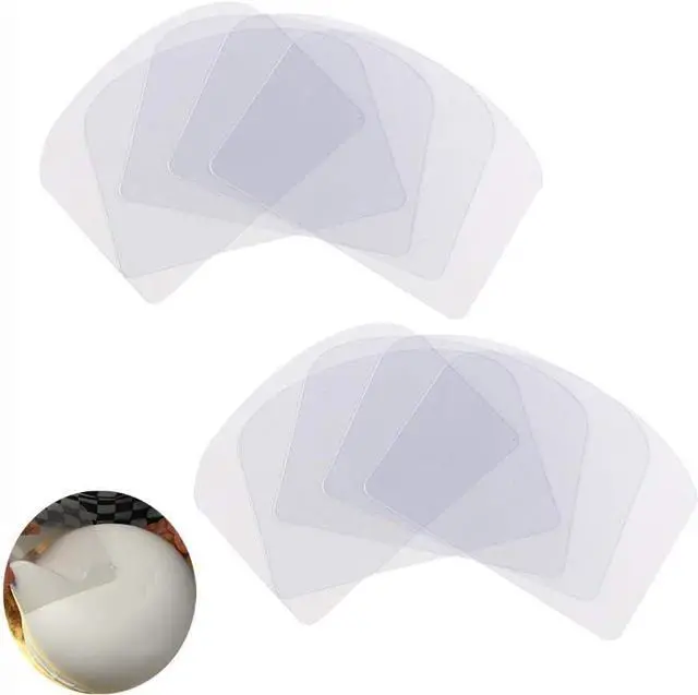 Main image of 10PCS Transparent Cake Cream Scraper Icing Smoother Flexible Plastic Cake Scraper Smoother for Bakery Pastry Cake Decoration Kitchen DIY Baking Tool