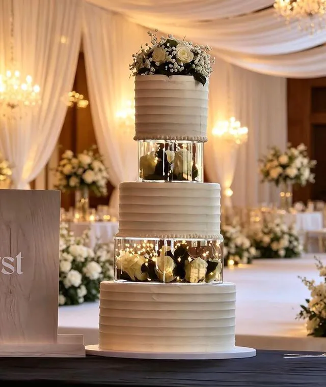 Alt view image 6 of 7 - 9 inch Stainless Steel Scallop Cake Comb Metal Cake Scraper Cake Buttercream Icing Smoother Frosting Sculpting Decorating Tools