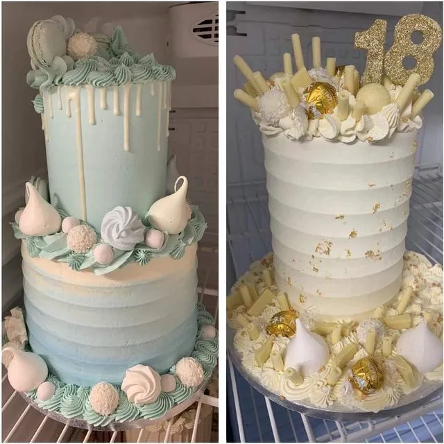 Alt view image 5 of 7 - 9 inch Stainless Steel Scallop Cake Comb Metal Cake Scraper Cake Buttercream Icing Smoother Frosting Sculpting Decorating Tools