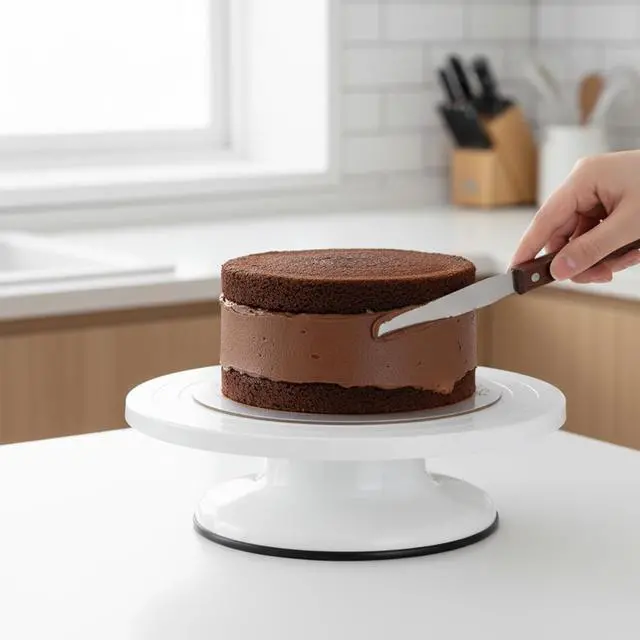 Alt view image 7 of 7 - JJUNW 3 Pcs Straight Cake Icing Spatula Set, Stainless Steel Spatula Cake Cream Palette Knife, Frosting Spatulas With Wooden Handle For Cakes Fondant Chocolate Baking Pastry Tool