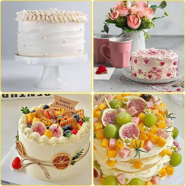 Alt view image 6 of 7 - Cake Scraper,4PCS Clear Acrylic Cake Decorating Scraper Set