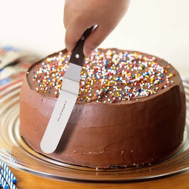 Alt view image 6 of 6 - Offset Cake Icing Spatula Set of 4, 4"-6"-8"-10"
