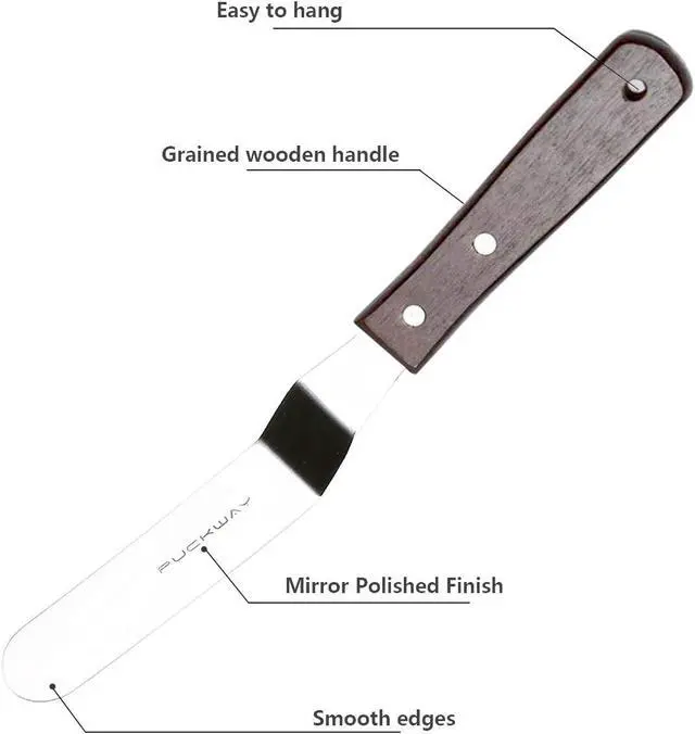 Alt view image 3 of 6 - Offset Cake Icing Spatula Set of 4, 4"-6"-8"-10"