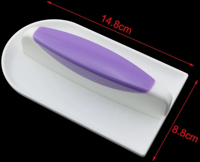 Alt view image 4 of 4 - Fondant Cake Spatula Tool Handle Cake Smoother 5.8x3.5In DIY Cake Surface Shaping For Jam Cream And Ice Cream Frosting