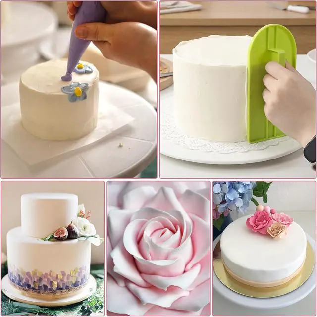 Alt view image 6 of 7 - 4 Pcs Fondant Smoother Tool Set Cake Decoration Icing Smoother & Polisher Plastic Cake Decorating Scraper Smoother For Smoothing Icing Sculpting And Sugar Craft Multi-Color 8.2x14.5x2.5 CM