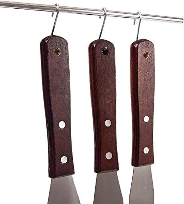 Alt view image 5 of 5 - 4PCS Straight Cake Icing Spatula Set 4 6 8 10with Wooden Handle