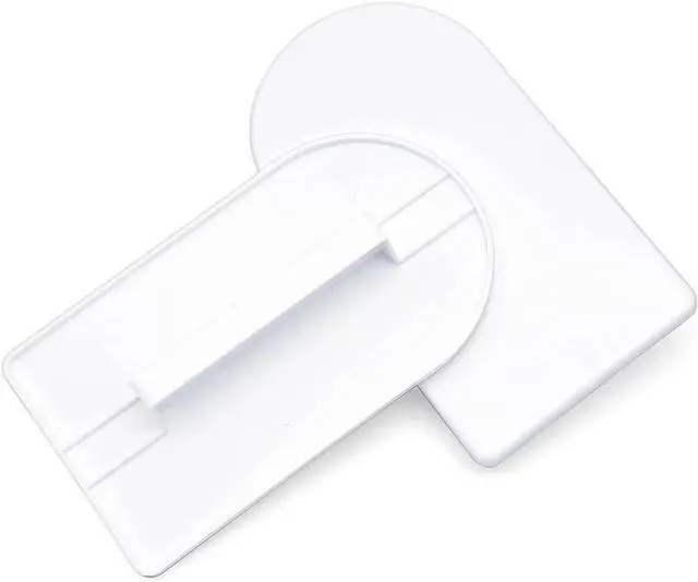 Main image of 2 Pcs White Plastic Fondant Icing Smoother Polisher Icing Scraper Paddle Tool for Cake Decoration Sculpting and Modeling Tools Decorating Tools
