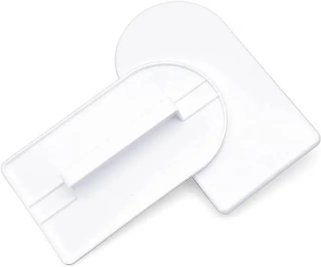 Main image of 2 Pcs White Plastic Fondant Icing Smoother Polisher Icing Scraper Paddle Tool for Cake Decoration Sculpting and Modeling Tools for Cake Decoration, Scraper Paddle Tool for Cake Decoration