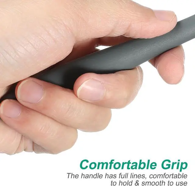 Alt view image 5 of 7 - Kichvoe Sourdough Spatula, 9.4" Long Silicone Jar Scraper Grey