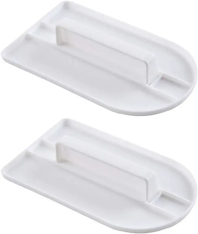 Main image of GSHLLO 2 PCS Plastic Fondant Icing Smoother Polisher Icing Scraper Paddle Tool for Cake Decoration
