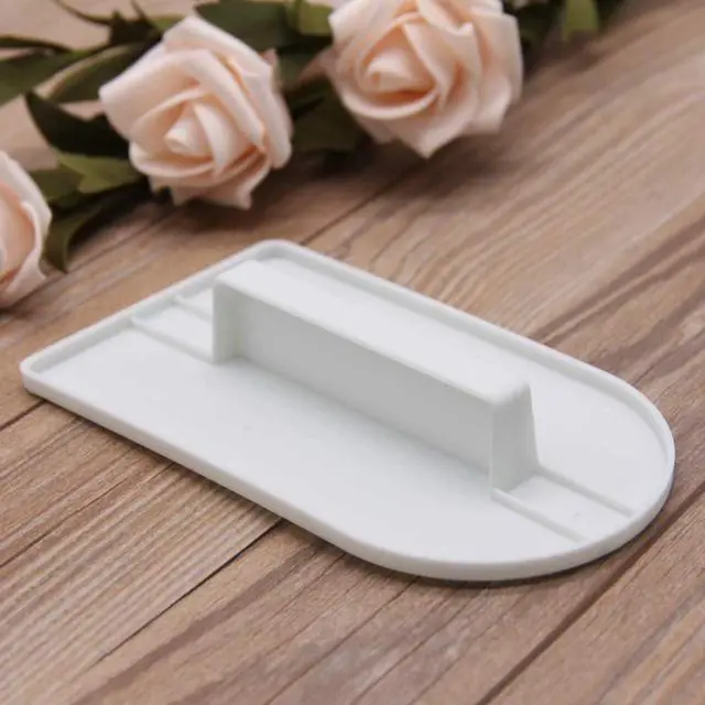 Alt view image 2 of 6 - GSHLLO 2 PCS Plastic Fondant Icing Smoother Polisher Icing Scraper Paddle Tool for Cake Decoration