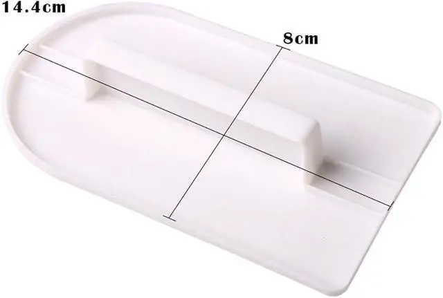 Alt view image 6 of 6 - GSHLLO 2 PCS Plastic Fondant Icing Smoother Polisher Icing Scraper Paddle Tool for Cake Decoration