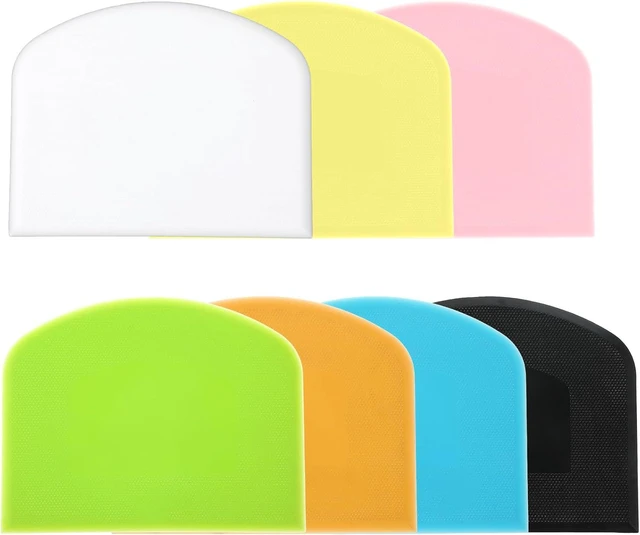 Main image of 7 Pcs Dough Scraper Set, Bench Scraper Dough Bowl Food Scrapers Tool Cake and Pastry Scrapers Baking Supplies Kitchen Gadgets for Bread Cake Fondant Icing Pastry Kitchen Gadgets