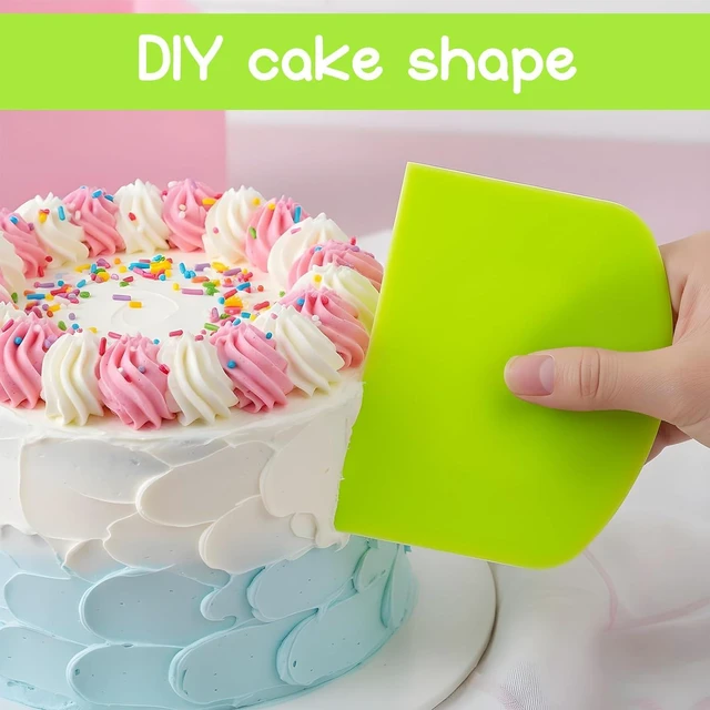 Alt view image 3 of 7 - 7 Pcs Dough Scraper Set, Bench Scraper Dough Bowl Food Scrapers Tool Cake and Pastry Scrapers Baking Supplies Kitchen Gadgets for Bread Cake Fondant Icing Pastry Kitchen Gadgets