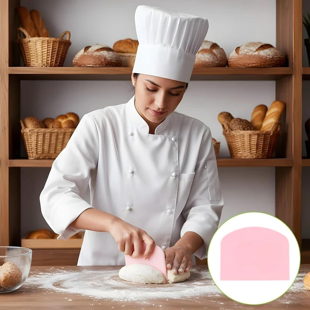 Alt view image 6 of 7 - 7 Pcs Dough Scraper Set, Bench Scraper Dough Bowl Food Scrapers Tool Cake and Pastry Scrapers Baking Supplies Kitchen Gadgets for Bread Cake Fondant Icing Pastry Kitchen Gadgets