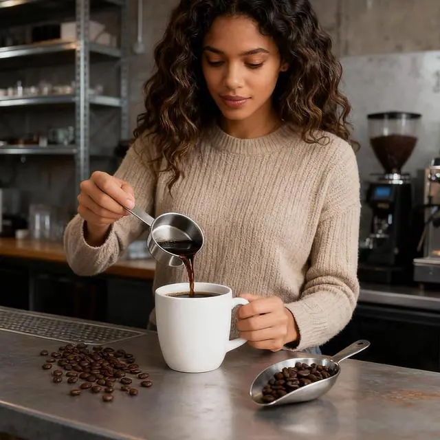 Alt view image 4 of 7 - 4 Pcs 1/4 Cup Scoop, Stainless Steel 2 oz Measuring Cup