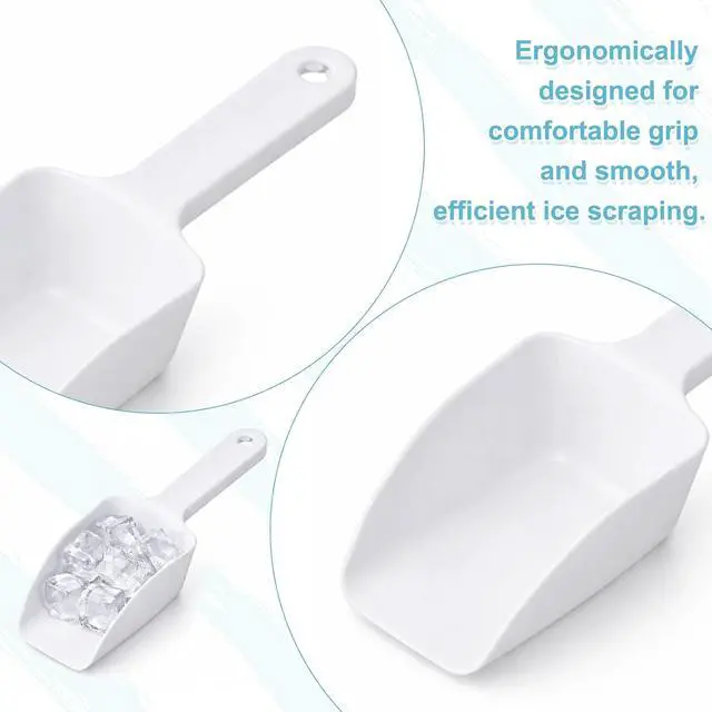 Alt view image 4 of 7 - Plastic Ice Scoop Small Ice Scoop for Freezer Kitchen Scoops for Popcorn Coffee Beans Flour