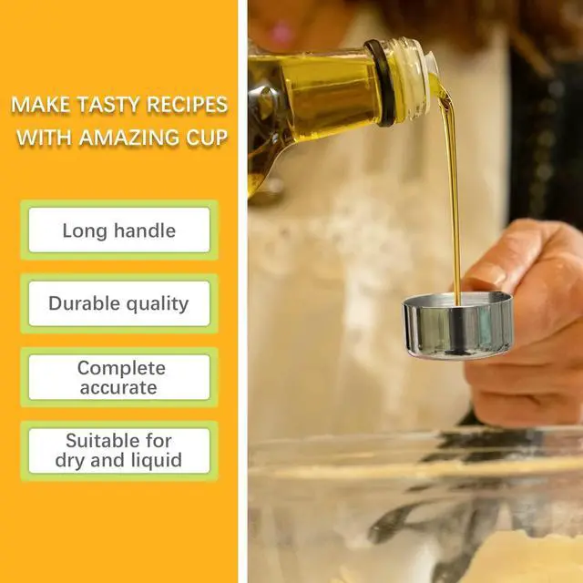 Alt view image 5 of 6 - 1PCS 1/16cup(15ml) Measuring Cup, Stainless Steel Measure Scoop