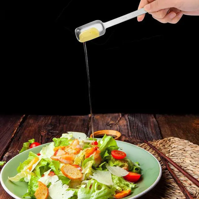 Alt view image 4 of 7 - 2PCS 1 Tablespoon Stainless Steel Single Measuring Spoon 15 ml Rectangular Individual Measuring Spoons (1 tbsp | 15 ML)